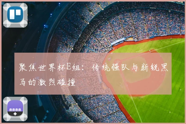 聚焦世界杯E组:传统强队与新锐黑马的激烈碰撞